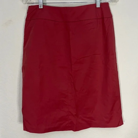 Old Navy Pink Pencil Skirt Vintage Y2K Cotton Blend Pockets Stretch Career Sz 6 - Picture 4 of 8